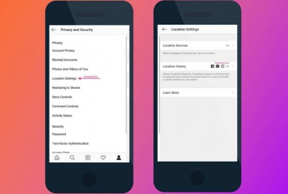 Instagram konum geçmişinizi Facebook